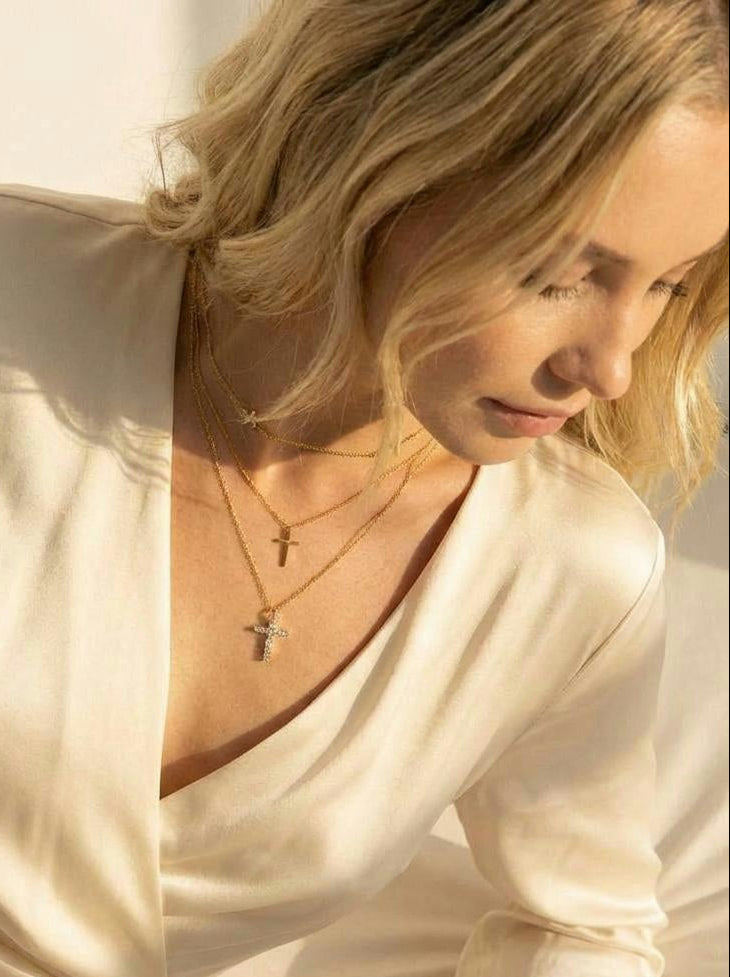 Cross Layered Necklace
